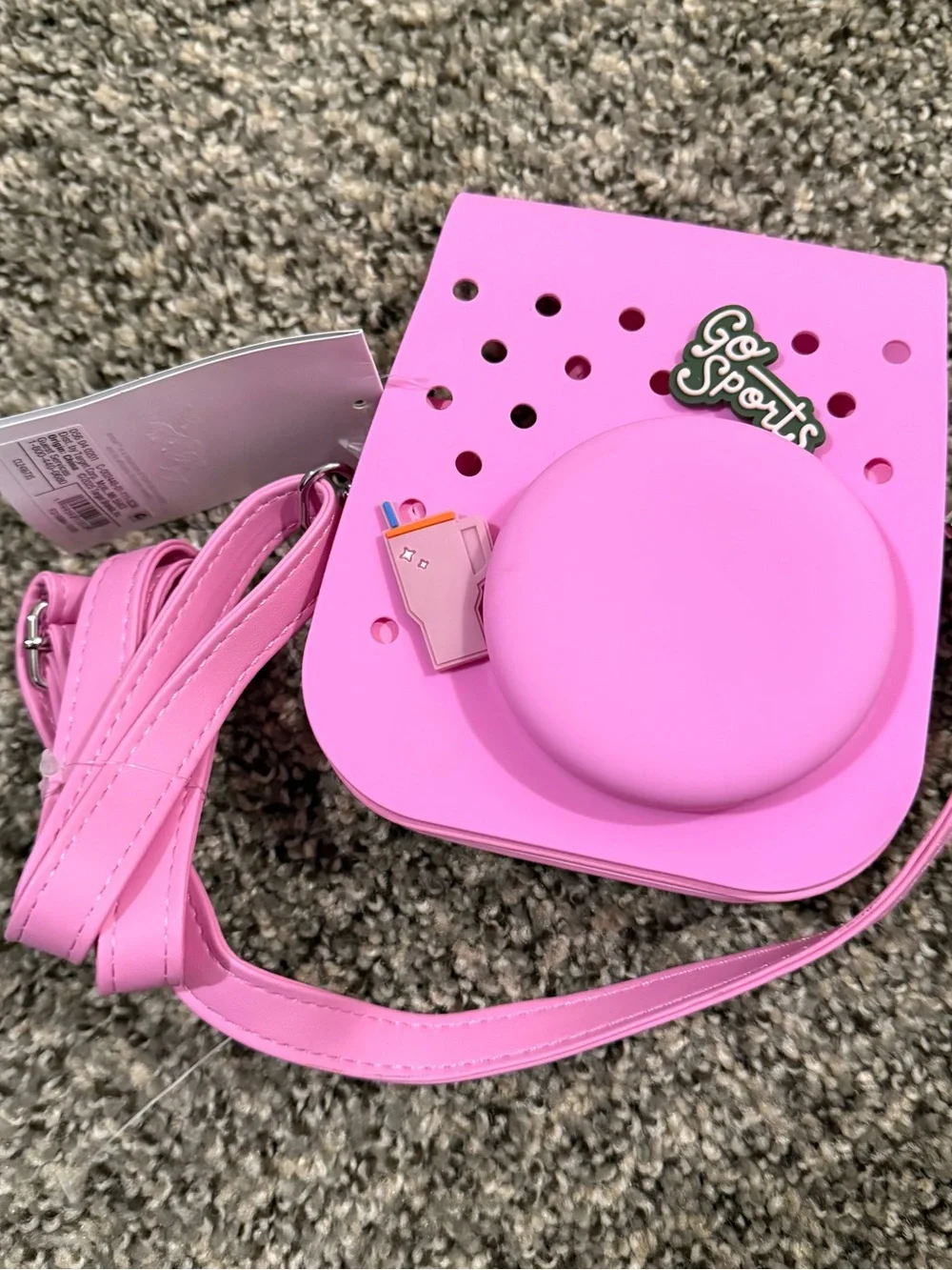 Pink Kids Camera Crossbody Bag